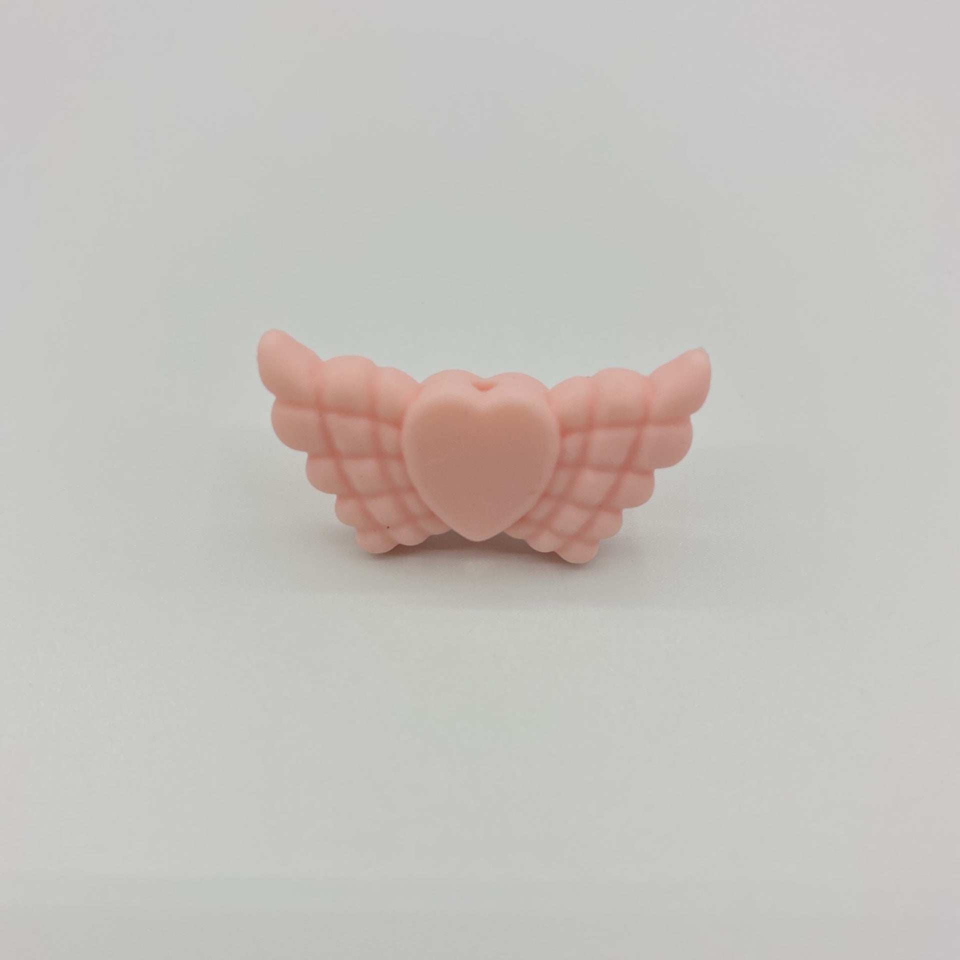 Wholesale 38*19*7.5MM Angel Feather Wings Focal beads Silicone 10pcs